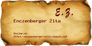 Enczenberger Zita névjegykártya